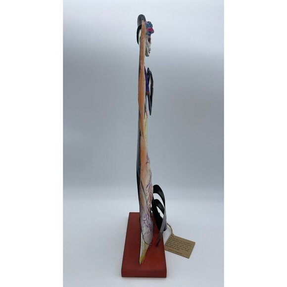 Day Of The Dead Metal Sculpture Skeleton Couple Figurine Decor Hand-Painted - Picture 2 of 4